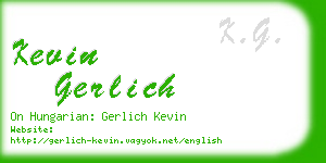 kevin gerlich business card